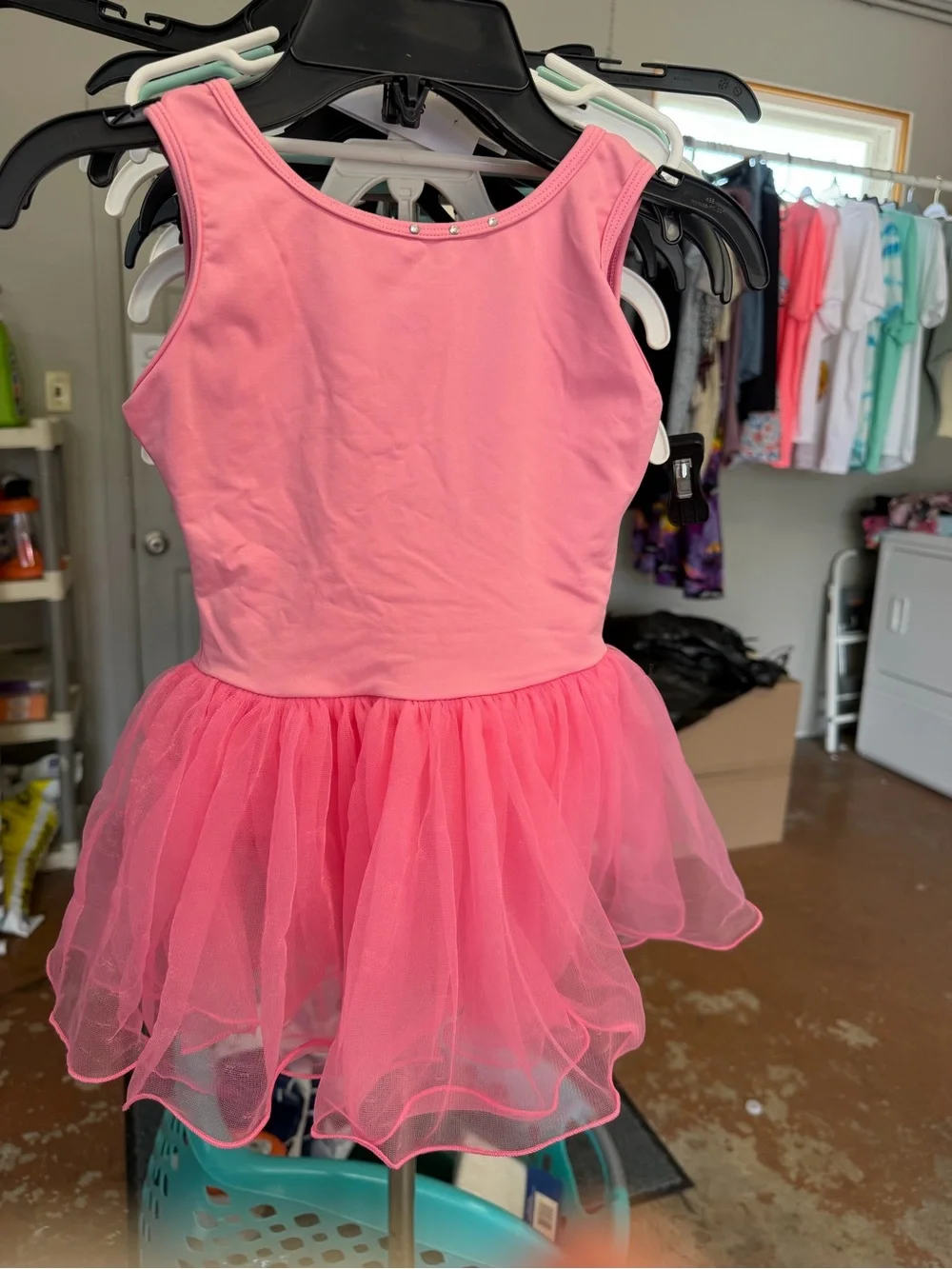 Revolution Pink Tutu Dance Dress with Layered Tulle Skirt